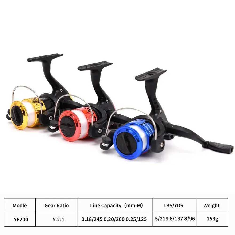 Portab Drag Fish Wheels Ultralight Fishing Reel Gear Ratio 5.2 1 Spinning Reel With 60m Fishing Line Angling SuppliesXJ241209