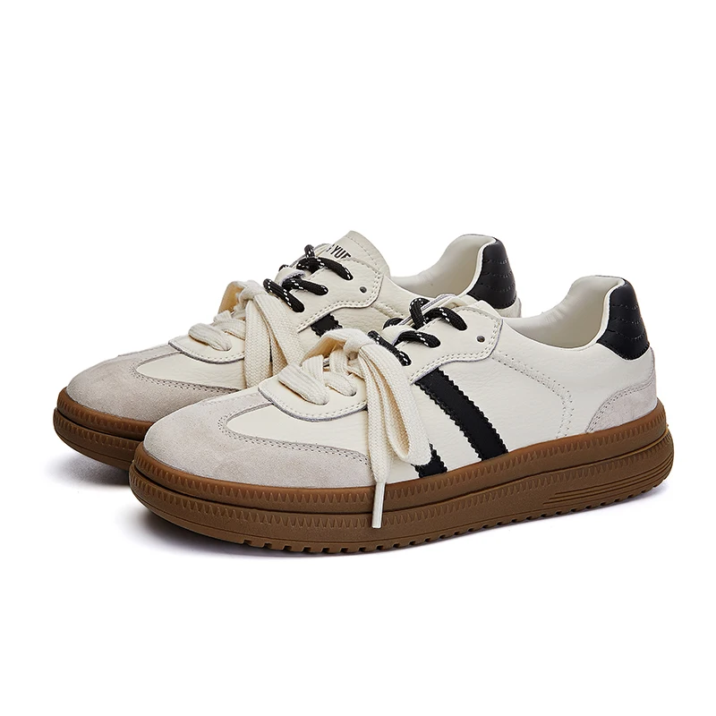 Women's German Training Shoes Non-slip Flat Sneakers Shoes Women's Color Matching Comfortable Student Shoes for Female