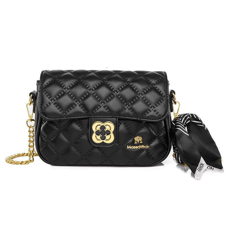 Ling grid red fashion style fragrance chain casual versatile mini light luxury Korean version popular small bag