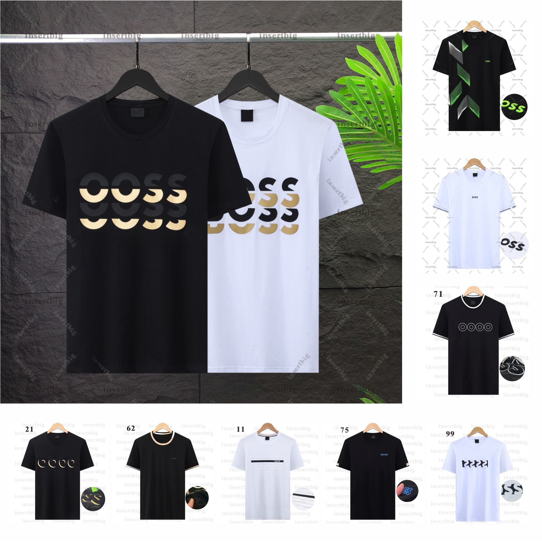 2025 Summer Designer Mens T Shirt with Letter Printing High Quality 100% Cotton T Shirt Comfortable Elastic Round Neck Men's and Women's Tshirt