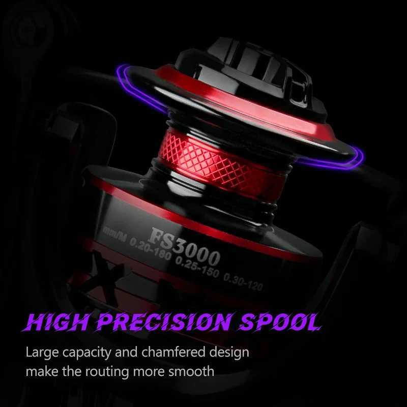 DKIO Fishing Reel 2000-7000 Max Drag 12KG Spinning Reels Metal Spool Carretilhas De Pesca Reel for Fishing Accories PecheXJ241209