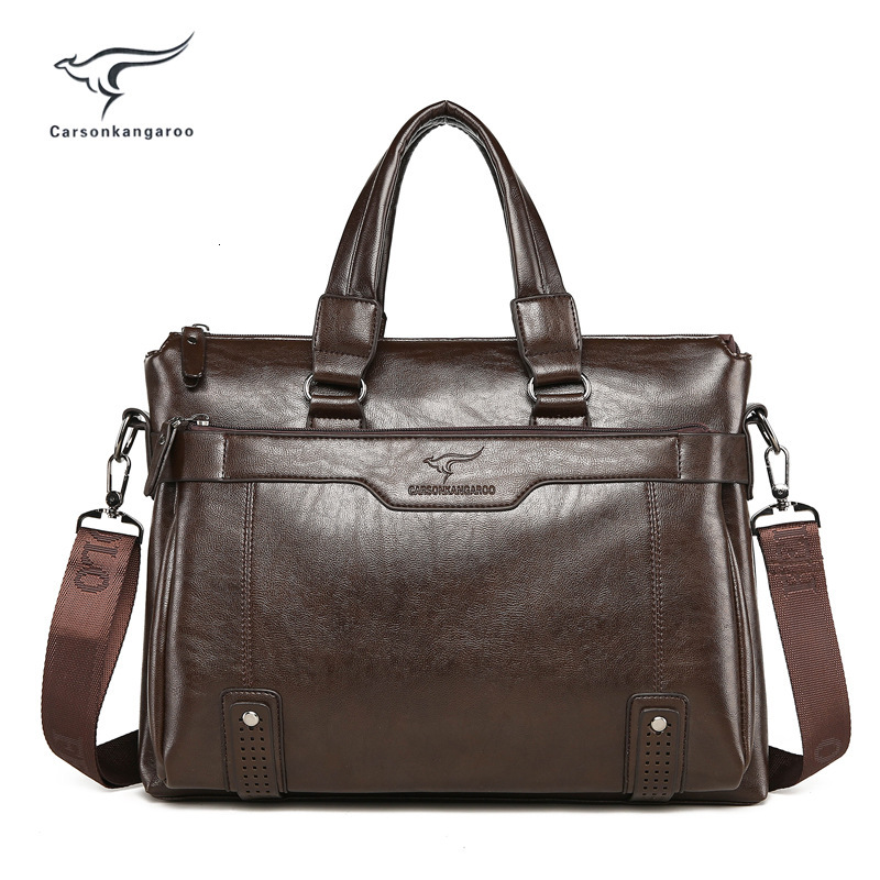 Designer's new laptop men's leather business horizontal and vertical cowhide casual bag, single shoulder crossbody bag