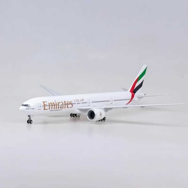 47CM 1/157 Scale 777 Aircraft Emirates W-Type Light and Wheeled Landing Gear Plastic Resin Aircraft Model X241209