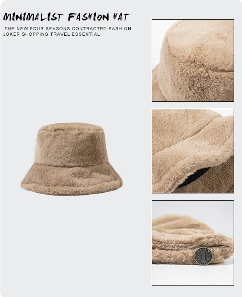 Home>Products>Fashion Rabbit Fur Bucket Hat>Womens Solid Color Fishermans Hat>Winter Womens Fishing Hat>Warm Panama Hat 241205