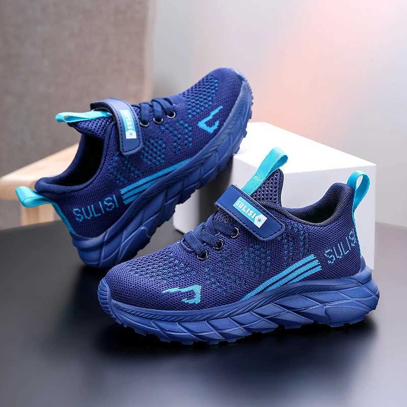 Boys walking sports shoes childrens outdoor anti slip sports shoes fashionable mesh and lightweight casual shoes for elderly children X241209