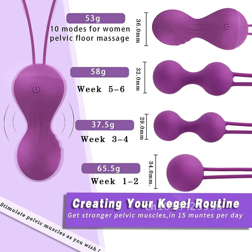 Vagina Balls Kegel Ball Female Vagina Tighten Massage Exercise Vibrating Egg Wireless Remote Control Love Eggs Sex Toy For Women 241209