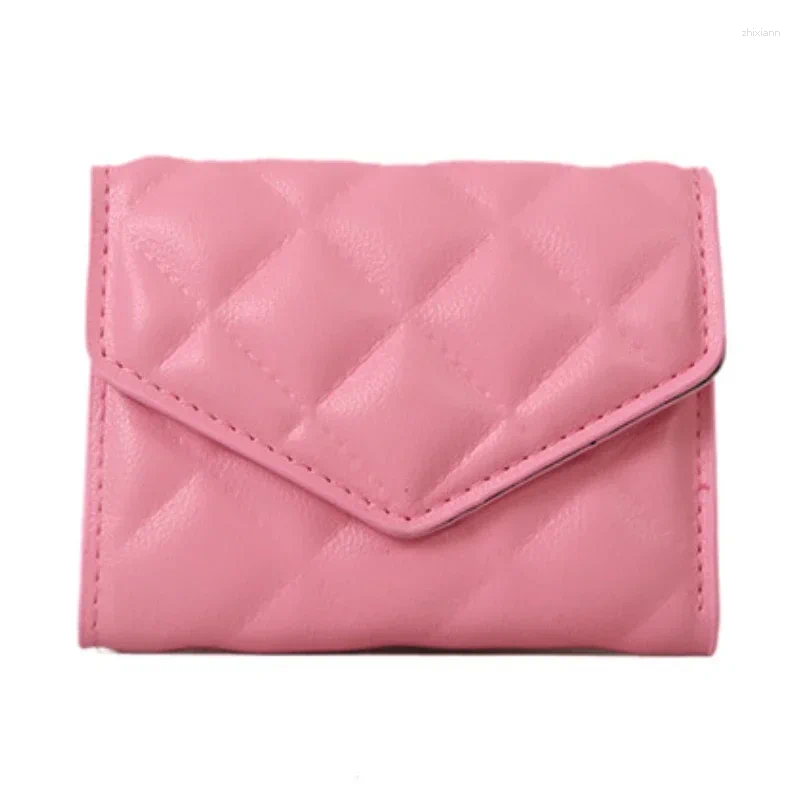 Free Shipping Wallets Large Capacity Multi-card Slot Portable Card Holder Bag Short Fashion Rhombus PU Wallet Purse For Women Designer Bag Luxury Bag 
