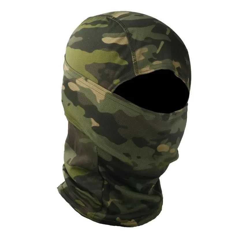 3pcsDouble-sided Mesh Breathable Hood Camouflage Tactical Mask Men Women Outdoor Sports Cycling Windproof Dustproof Face Mask ScarfXJ241209