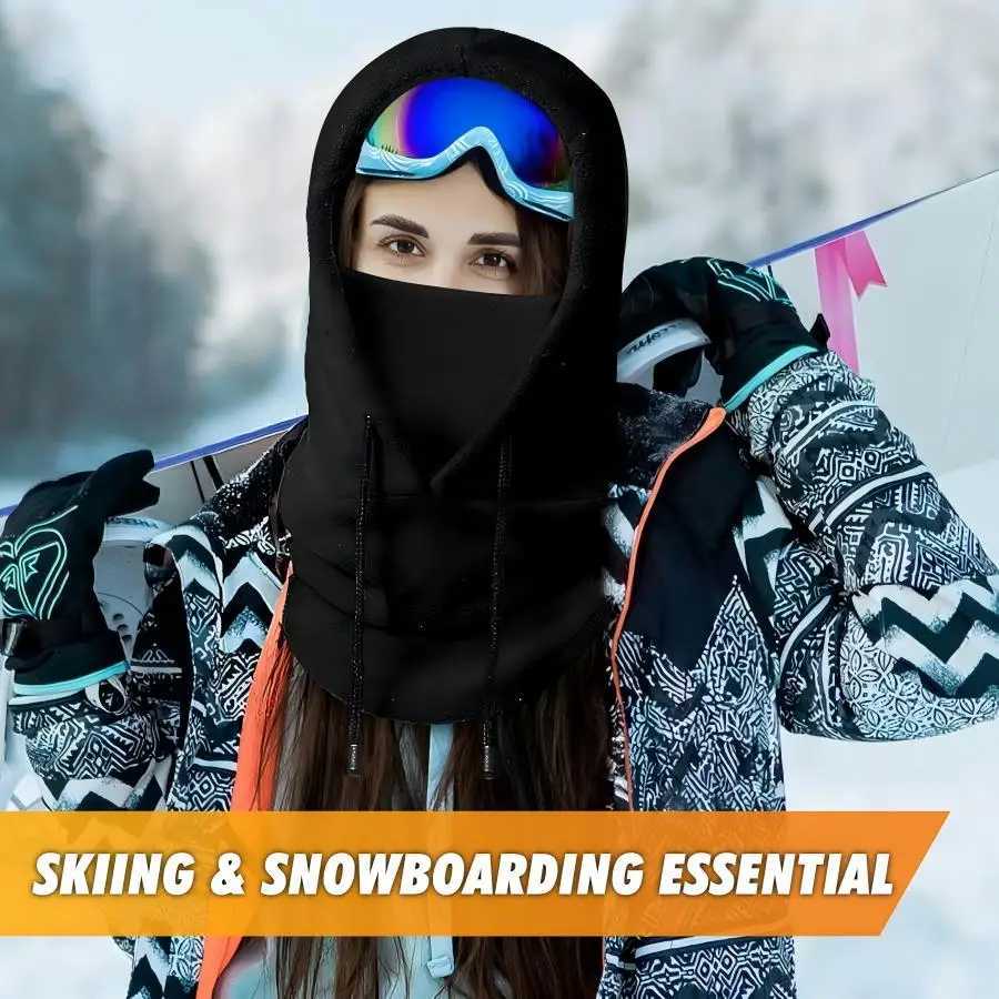 3pcsWinter Windproof Balaclava - Windproof Winter Neck Gaiter Hood for Skiing Outdoor Activities Thermal Face CoverXJ241209