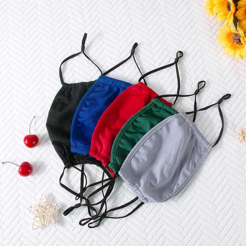3pcs1pc Cotton Face Mask Washable Reusable Breathable Mask with Adjustable Ear Loops Fashionable Comfortable Casual StyleXJ241209