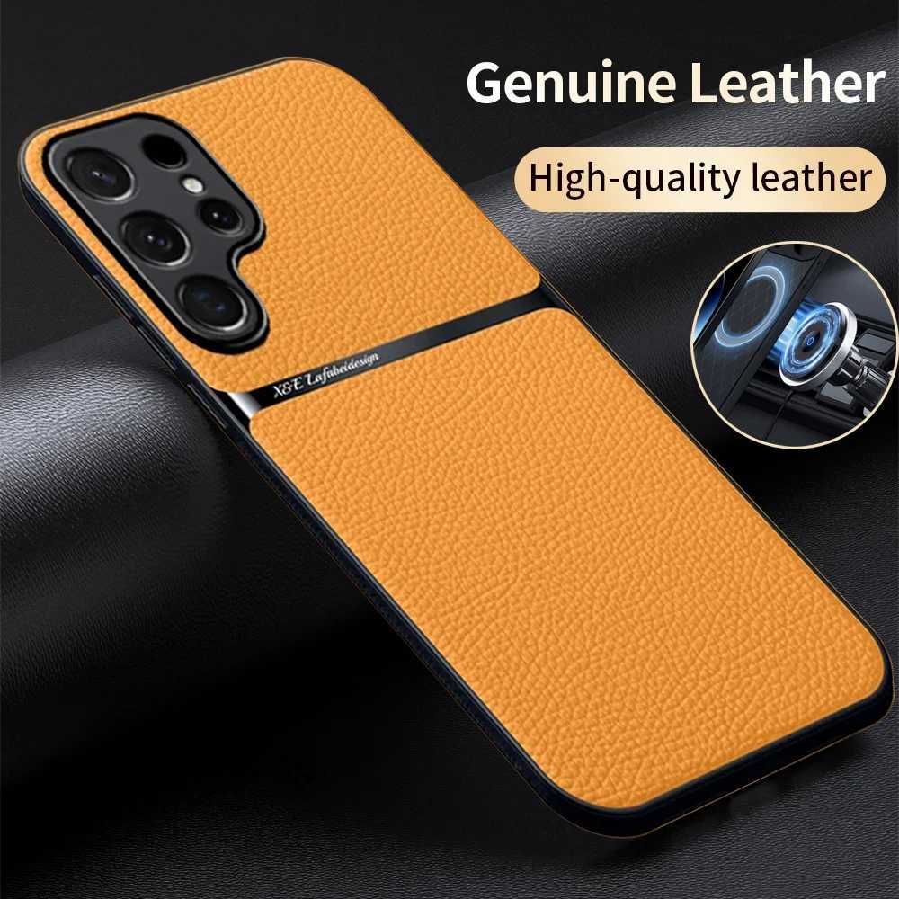Hot Sale phone case magnetic leather suitable for Galaxy S24 S23 S22 S21 Ultra Plus S20 Fe shockproof cover phone accessories T241209
