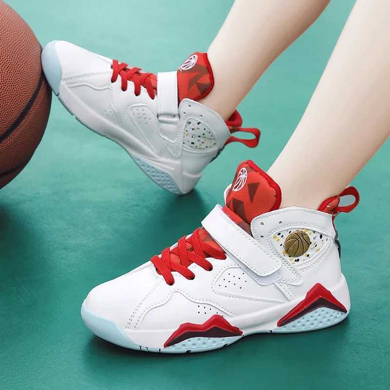 Childrens basketball shoes childrens tennis big boys breathable mesh sports shoes and running casual childrens shoes X2412092