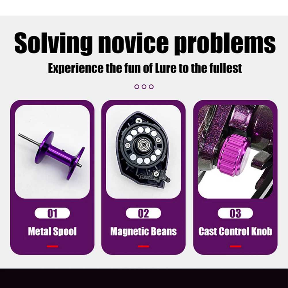 12KG Max Drag Baitcasting Reel 5.3 1 Fishing Wheel Wide-body Long-range Dropt Wheel for Sea/ Boat Fishing Baitcast Reels PescaXJ241209