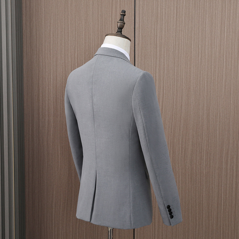L1131 High-grade suit Korean style slim fit business casual suit groom wedding dress