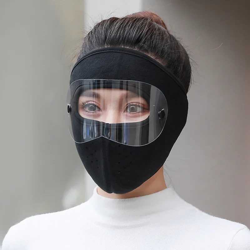 3pcsWindproof Mask Polar Fleece Anti-fogging Warm Goggles Outdoor Riding Mask Winter Breathable Fleece Cover Cycling MaskXJ241209