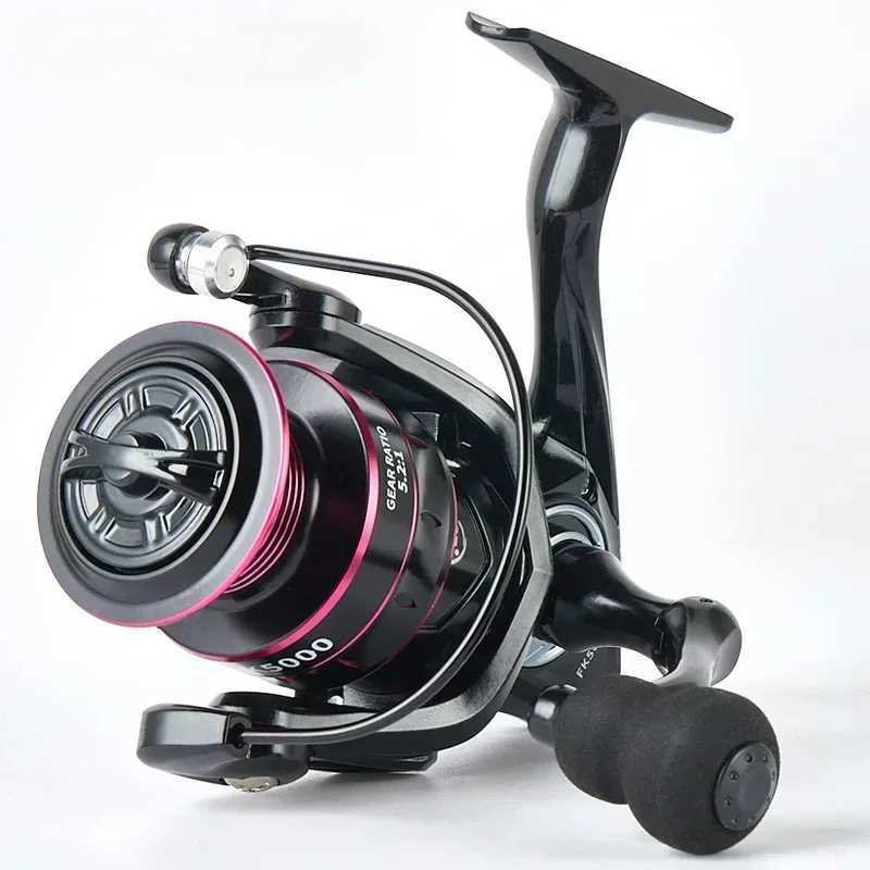 Spinning Reels 8KG-12KG Max Drag Carrete de pesca 5.2 1 Metal Hand Fishing Reel Coils Saltwater Reel for Fishing AccoriesXJ241209