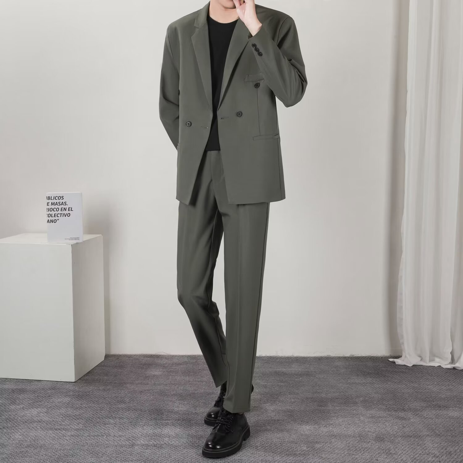 H536 Casual suit jacket men's spring and autumn uniform tops