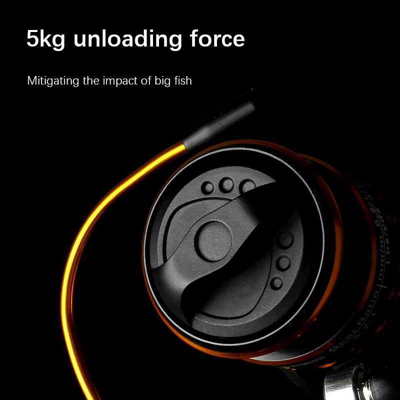 Mini Fishing Reel 500 Series Max Drag 5kg Lightweight Metal Coil Ice Fishing Lure Freshwater Fishing Spinning ReelXJ241209