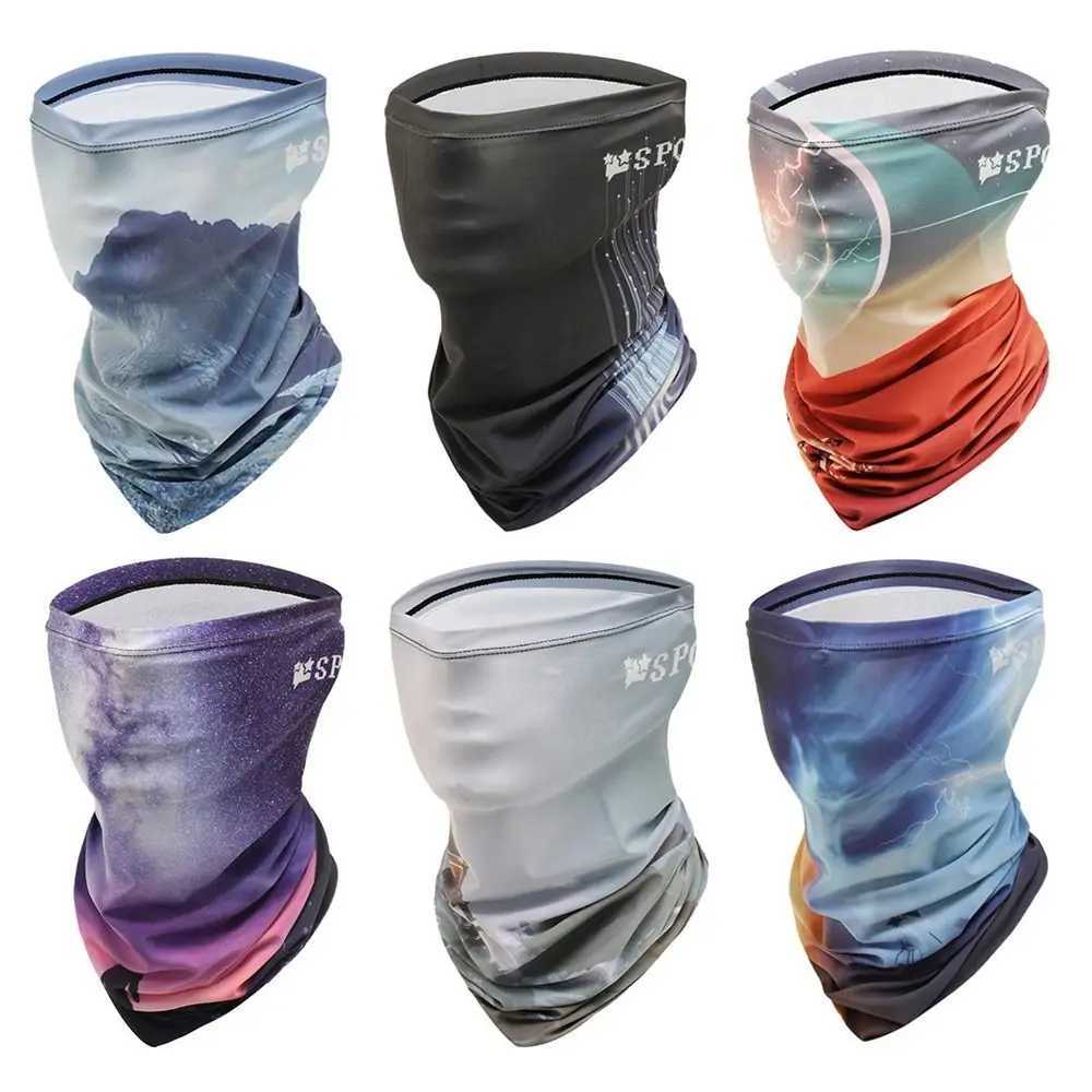 3pcsBreathable Bike Mask Daily Ice Silk Windproof Dustproof Full Face Mask Neck Gaiter SummerXJ241209