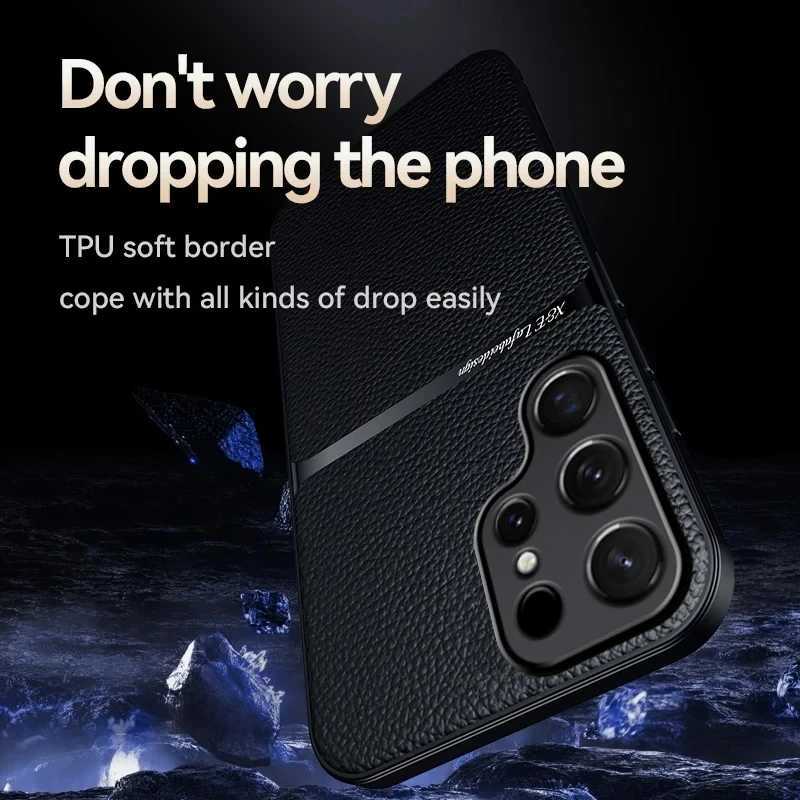 Hot Sale phone case magnetic leather suitable for Galaxy S24 S23 S22 S21 Ultra Plus S20 Fe shockproof cover phone accessories T241209