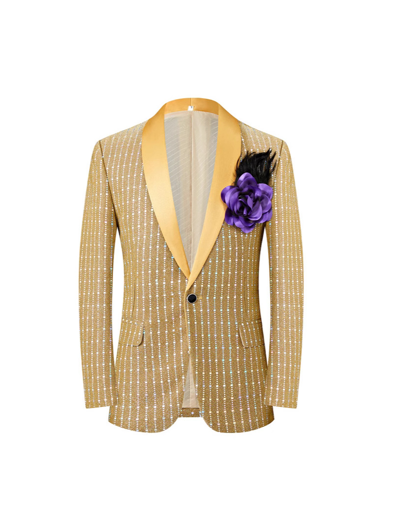 K206 Men's Textured Suit - Premium Jacket & Trousers Set for Weddings and Business Formal Wear