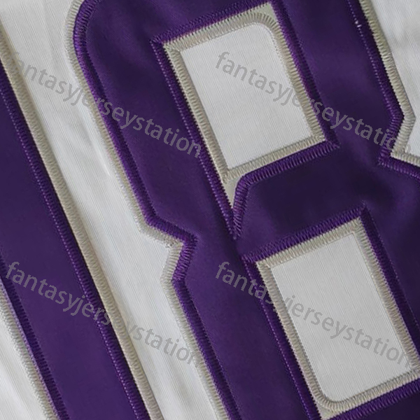 Football Jersey #18 White Polyester V-Neck Embroidered Letter & Number, Men's Athletic Tops for Training & Outdoor Activities, Loose Fit Adult Un