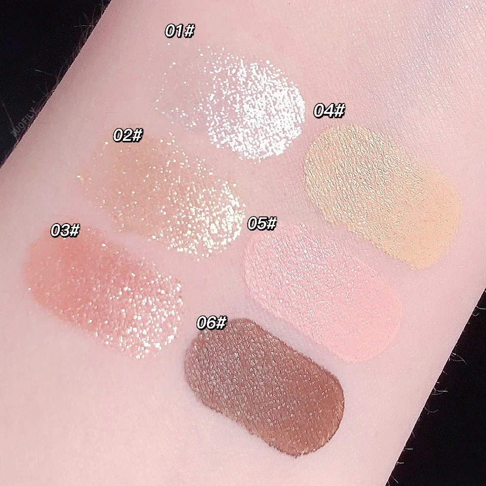 Glitter Silver Lying Silkworm Pen Color Natural Brightening Eye Shadow Pencil Shimmer Glue Eyeliner Waterproof Korean Makeup 241209