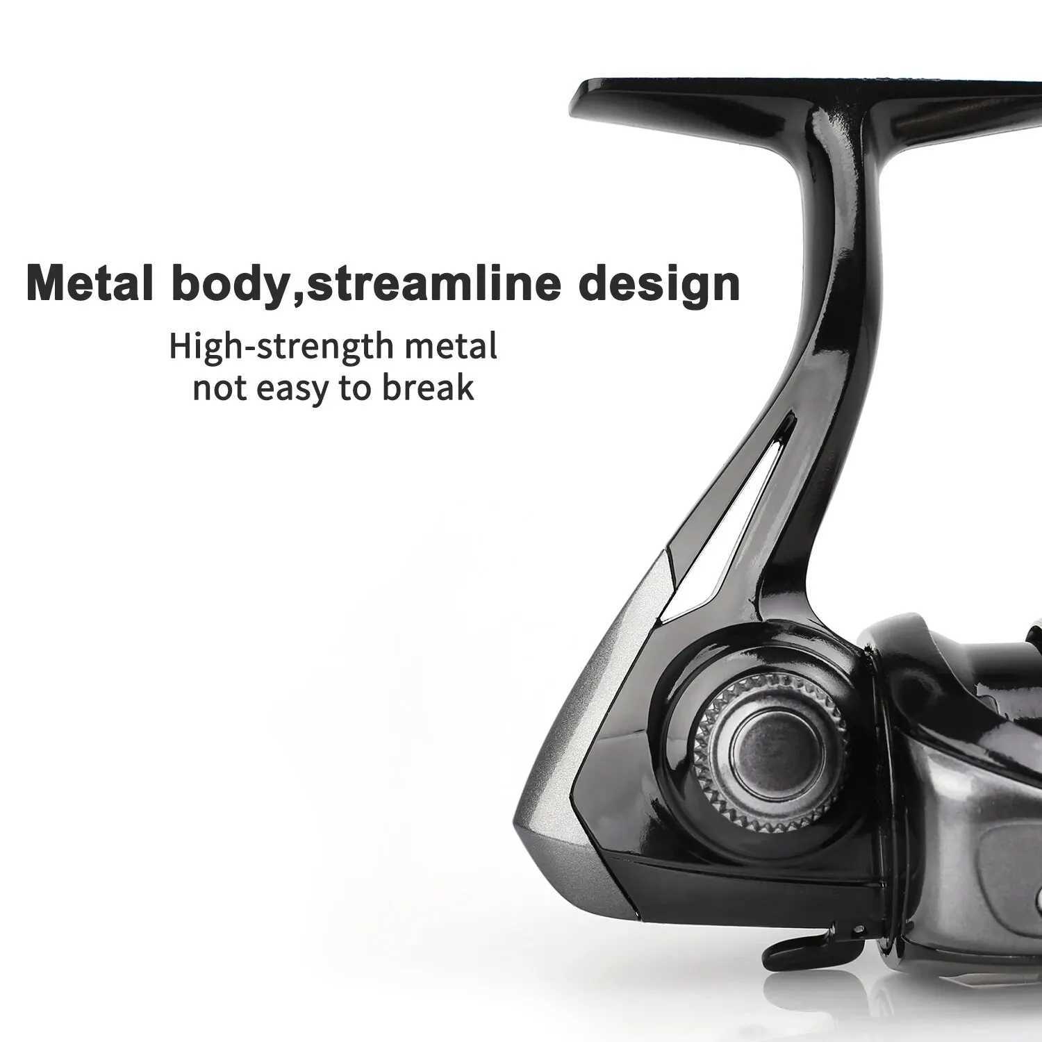 High Quality Fishing Reel Metallic CNC Spool 12KG Max Drag 12BB 1000H-5000H ft/Right Hand Spinning Fishing Reel AshconfishXJ241209