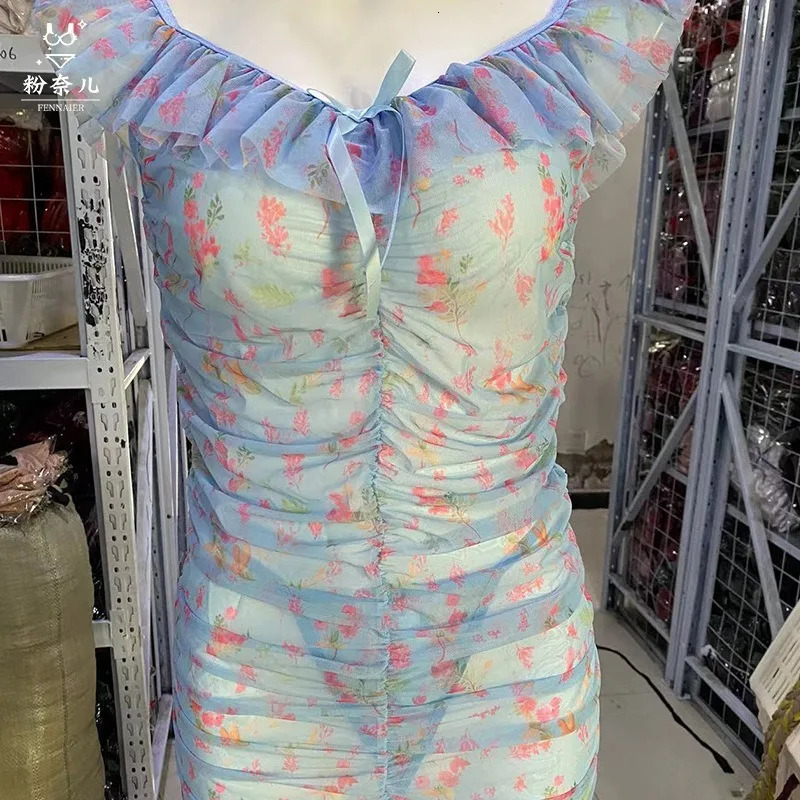 Perspective Sexy Flower Underwear Mesh Printed Folding Temptation Pajama and Nightwear Cover Pajama Sets Lingerie Sexy Women 241209