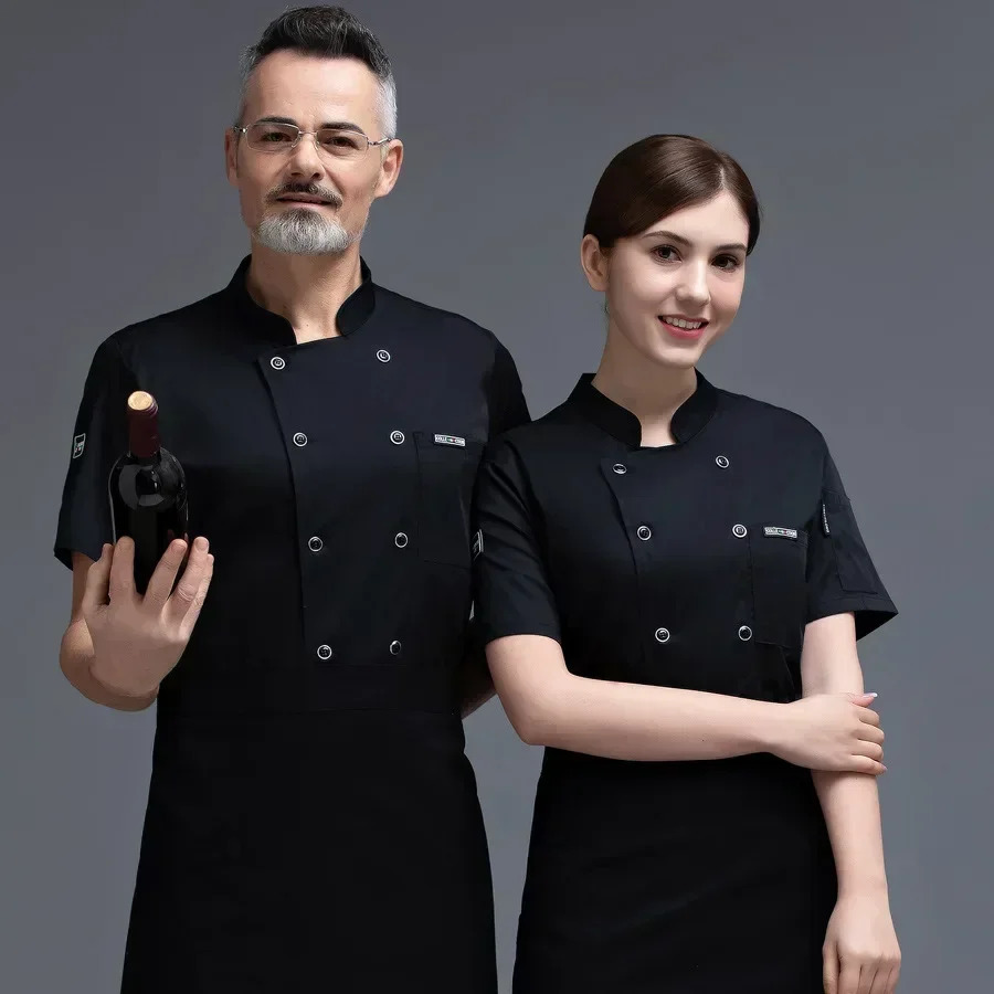 Grand el Chef Uniforms for Men and Women Thickened Breathable Kitchen Catering Cake Room Pot Kitchen Clothing 241209