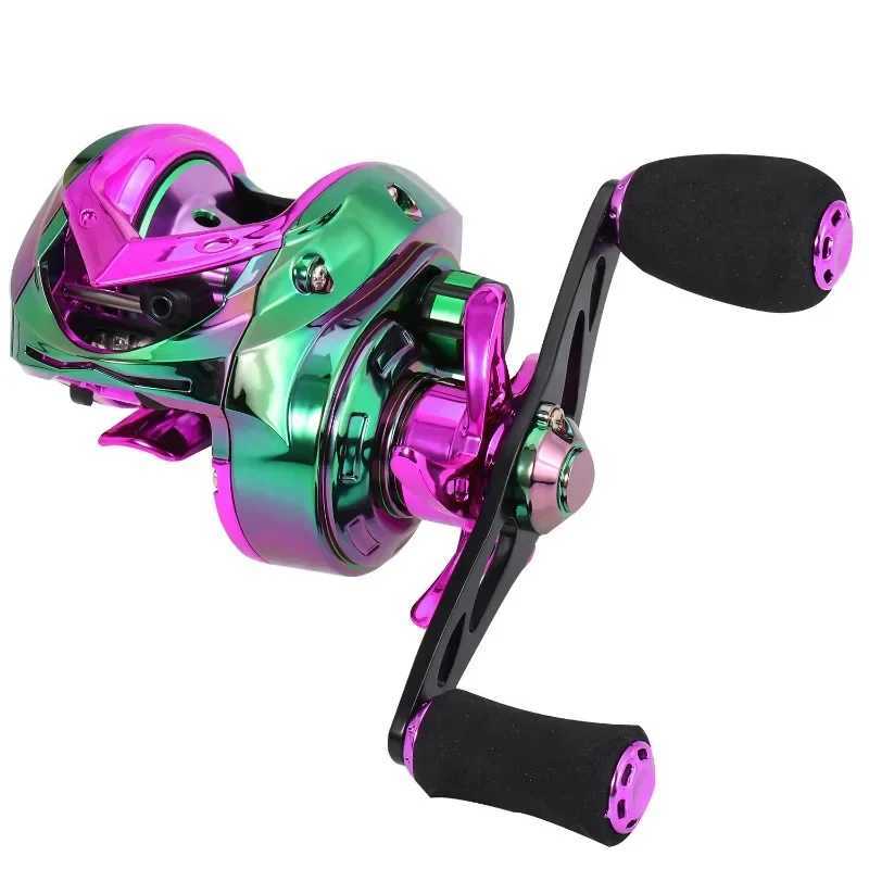 Colorful Baitcasting Reel 7.2 16.5 1 Gear Ratio Max Drag 8kg Brake Fishing Reel Carp Fishing TackXJ241209