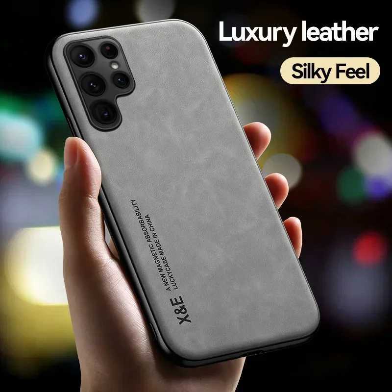 Designer Phone Case For S25 S24 S23 S22 Ultra FE A56 A36 A16 Luxury Protective Cover Magnetic Car Bracket Coque Fundas Capa M241209