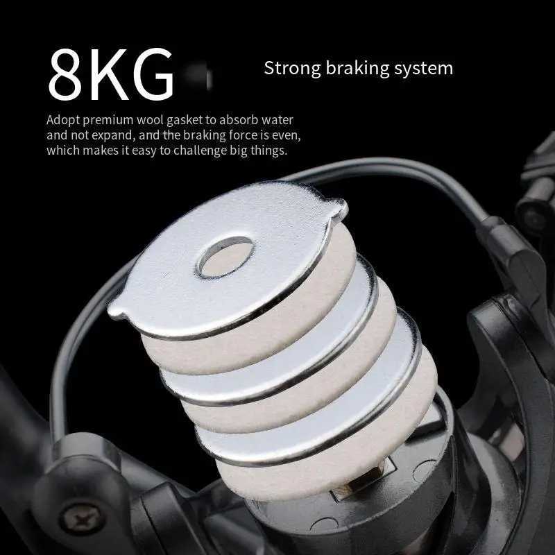 Metal Doubl Rocker Fishing Reel Lure 2500S/3000M Series Spinning Fishing Reel 3+1BB CNC Metal Doub hand Max drag 8kg 5.2 1XJ241209