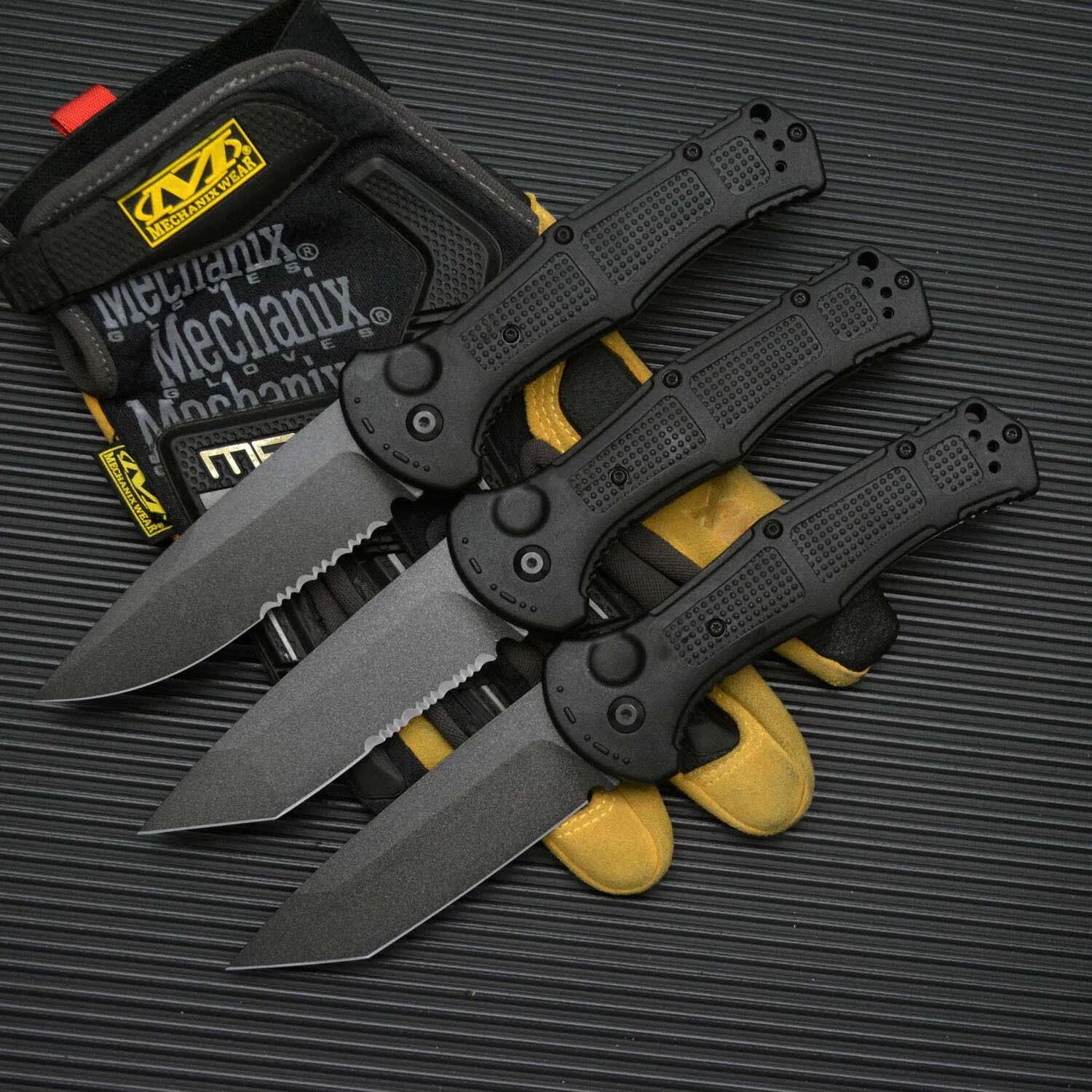 10Models Claymore Folding Knife 3.6 Cpm-D2 Blade, Grivory Handles