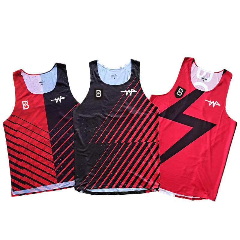 2023-2024 Man BTC Marathon Custom Singlet Running Suit Track Field Match Eilte Seamless Tank Top Custom logo