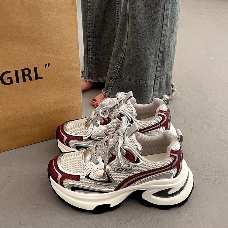 2025 free shipping shoes designer shoes for womens running shoes sliver red ventilation outdoor running shoes size 35-40