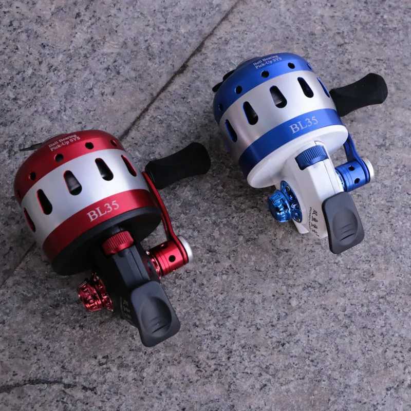BL35 Fishing Spincast Reel 6+1BB Closed Metal Coil Slingshot Shoot Fish Outdoor with wristband 5#PE line 55MXJ241209
