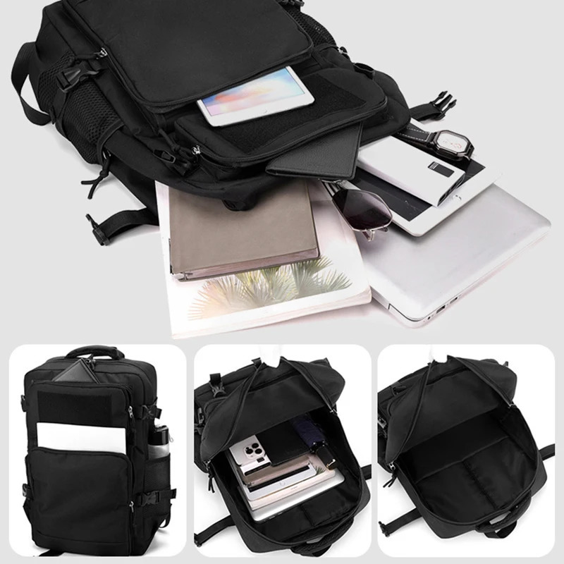 Outdoor Camping Backpack Tactical Travel Bag Climbing Hiking Trekking Mountaineering Shoulder Students Rucksack for Men Women 241209