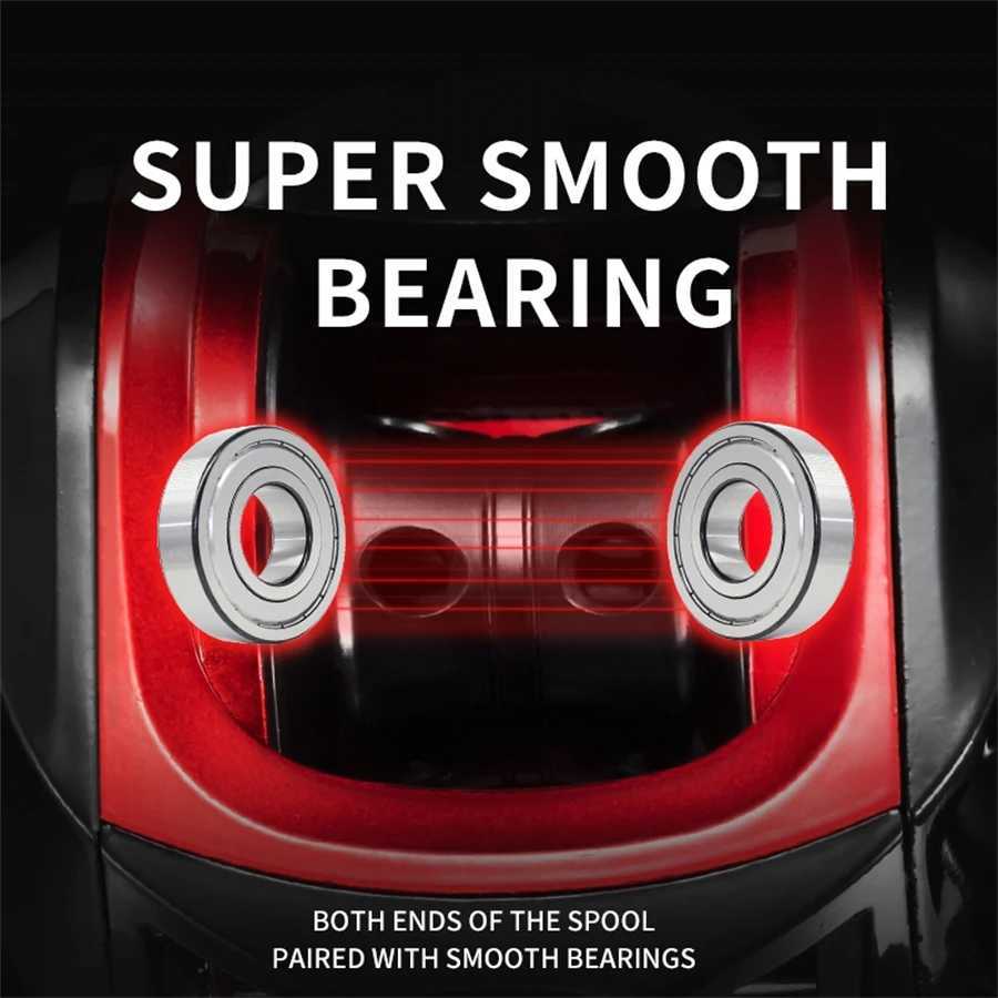 BR Baitcasting Reel Casting Fishing Reel Baitcaster Smooth HS Freshwater Fishing GearXJ241209