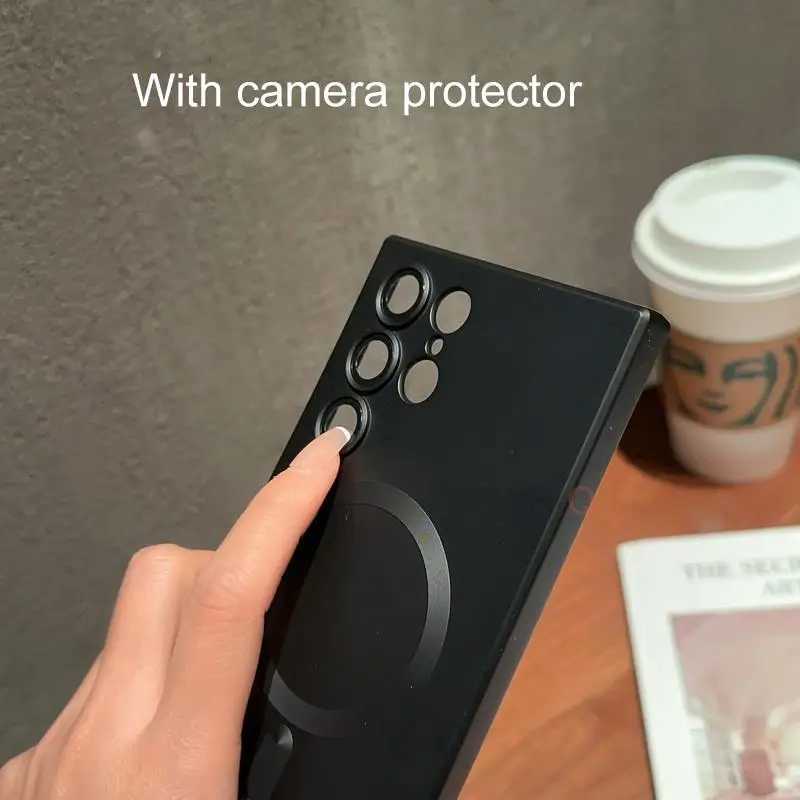 Designer Phone Case For Galaxy S22 S23 Ultra S21 Plus S20 Fe 5G Note 20 10 magnetic wireless charging case for silicone cover S20fe M241209
