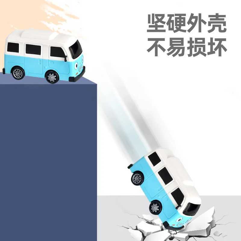 New Tayo mini bus mini bus toy set door opener slide and pullback childrens toy bus X241209