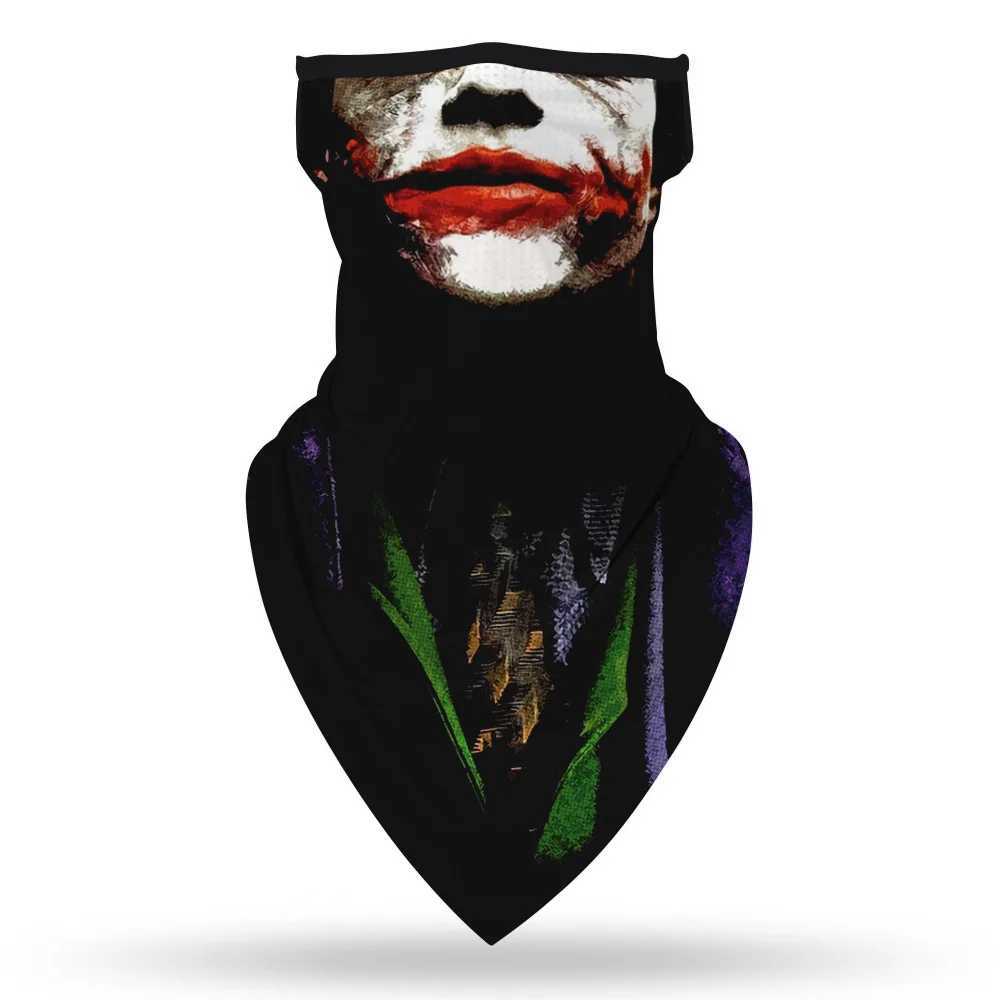 3pcs2020 The Joker Arthur Fleck V for Vendetta Motorcycle Multifunction Cosplay Balaclava Cycling Neck Scarf Masks Bandana HeadbandXJ241209
