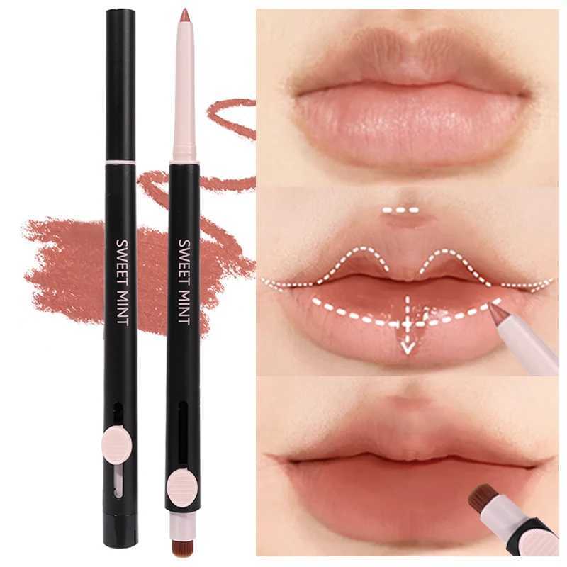 3D Velvet Matte Lip Liner Pencil Waterproof Long Lasting Natural Contouring Lips Lipsticks Pen Non-stick Cup Lip Makeup CosmeticXJ241209