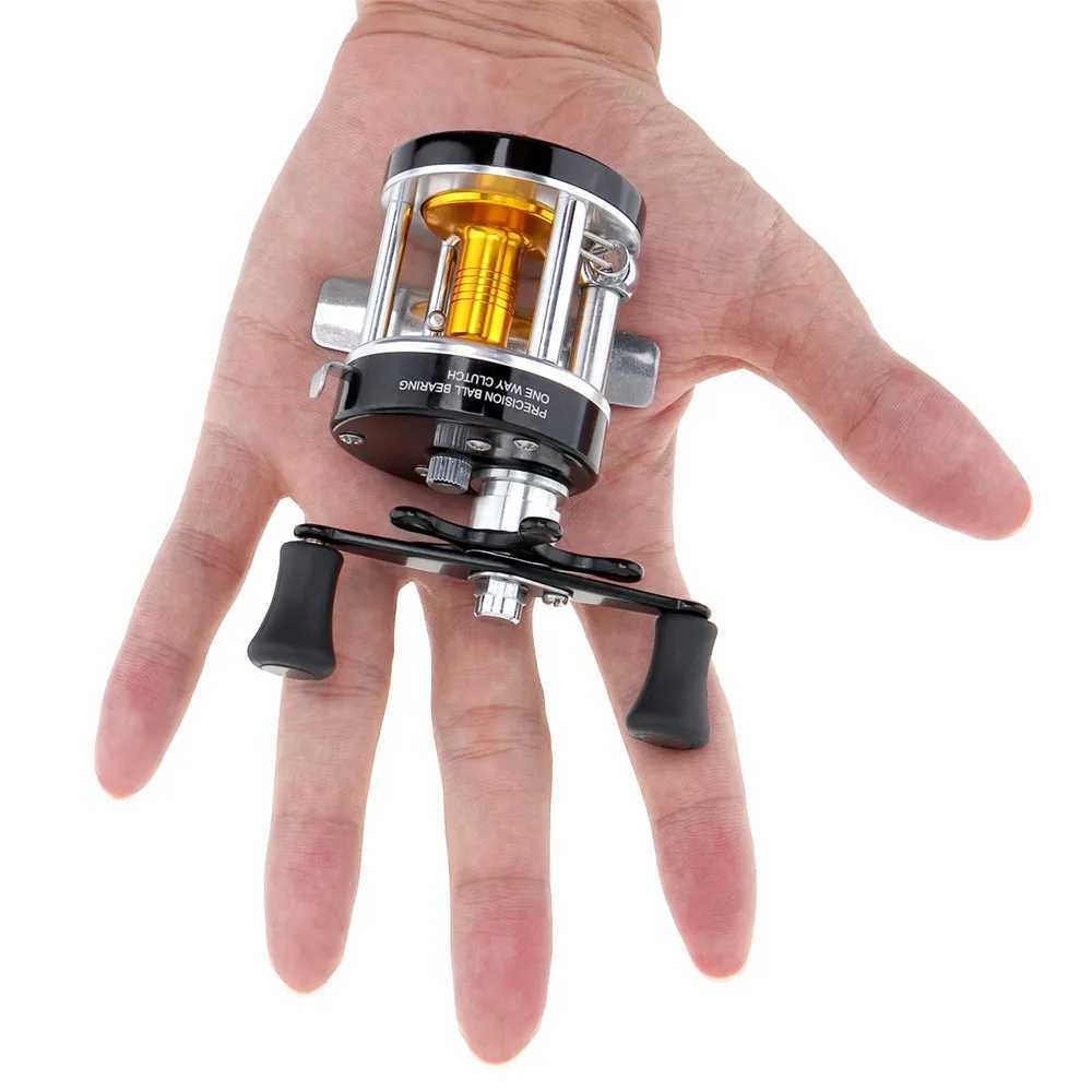 Sas Full Metal Drum Fishing Reel Gear Ratio 3.8 1 Black Right Hand Trolling Wheel Casting Sea Fishing ReelXJ241209