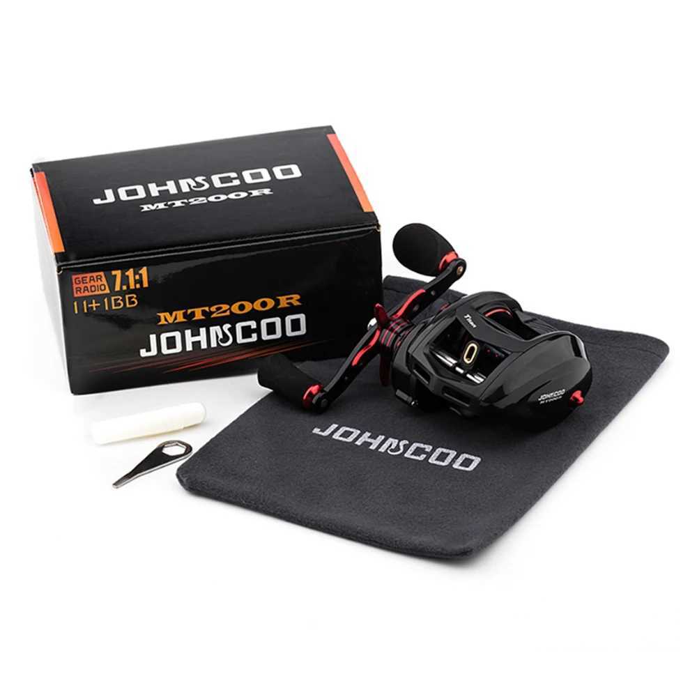 JOHNCOO Fishing reel MT200 Bait Casting Reel Big Game 13kg Max Drag jigging Fishing Reel 11+1 BB 7.1 1 Baitcasting reelXJ241209