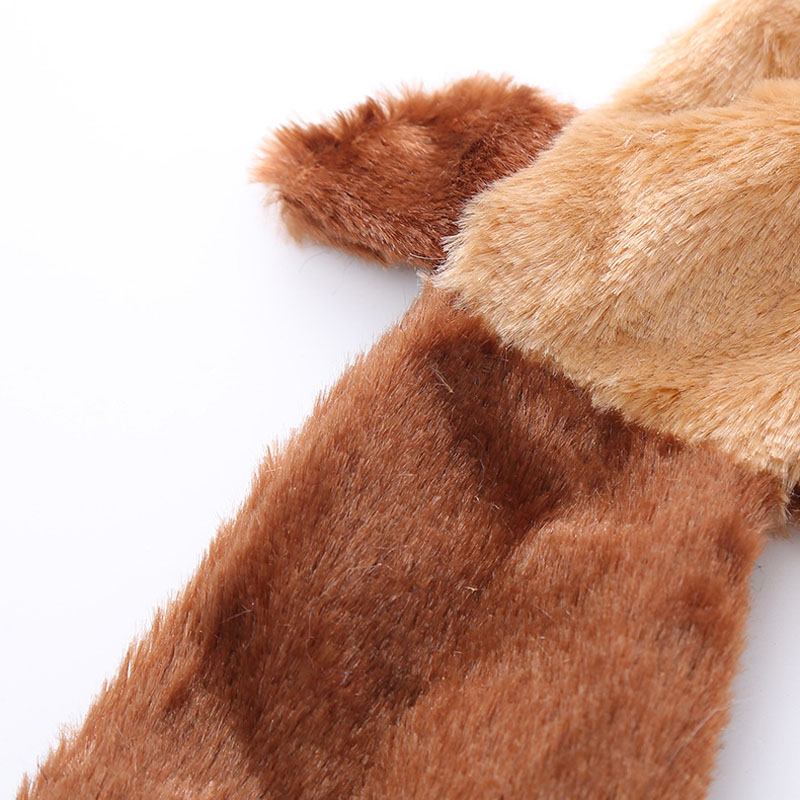 Dog Squeaky Toys Crinkle Plush Dog Toys No Stuffing Dog Toys for Small Medium Large Dogs Stuffless Puppy Toys