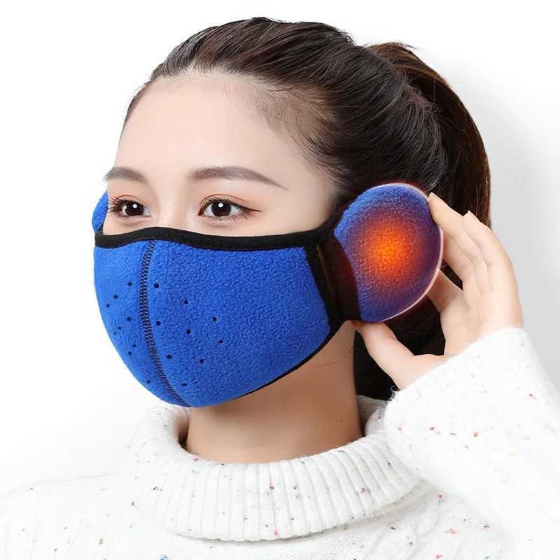 3pcsThermal Half Face Cover Winter Skiing Cycling Sport Mask Earmuff Men Women Hunting Skateboard Reusable Ear Protection MasksXJ241209
