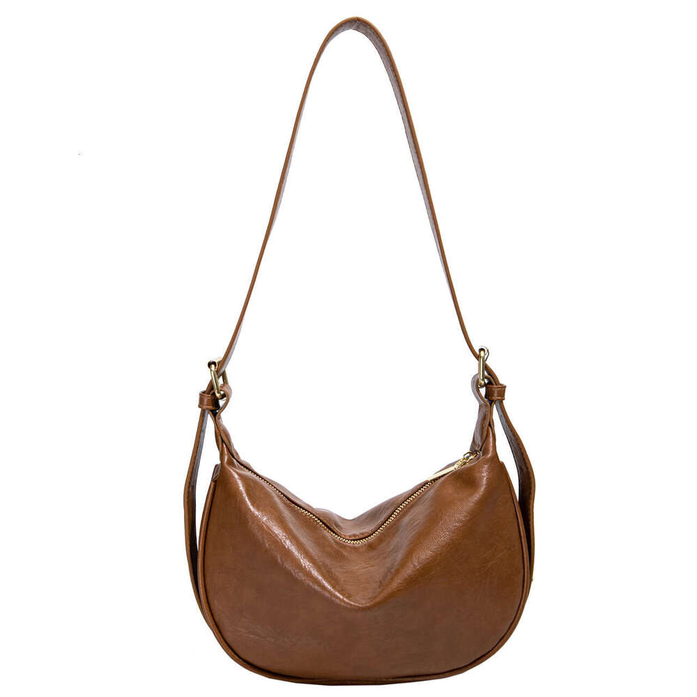 Exclusive Women's Dumpling Bun Live Streaming New Fashionable Single Shoulder Crossbody Solid Color Versatile Premium Pillow Bag