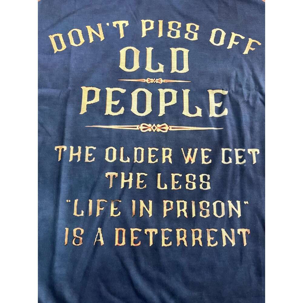 Men's graphic funny slogan T-shirt, letter round neck blue 3D street casual short sleeved printed clothing, basic fashion designer