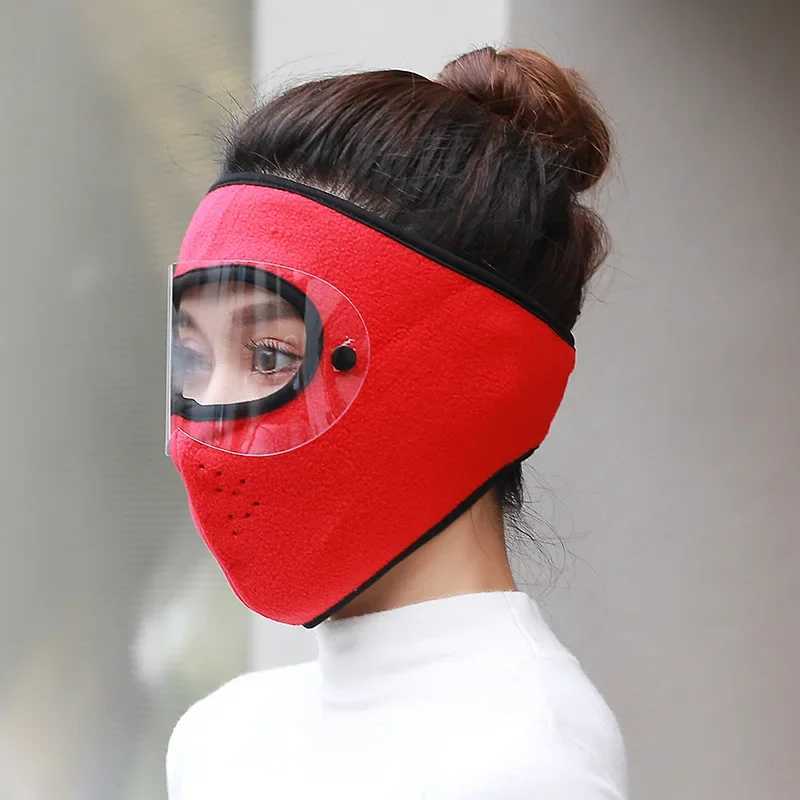 3pcsWindproof Mask Polar Fleece Anti-fogging Warm Goggles Outdoor Riding Mask Winter Breathable Fleece Cover Cycling MaskXJ241209